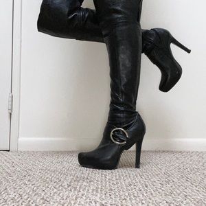 Over the Knee Leather Boots